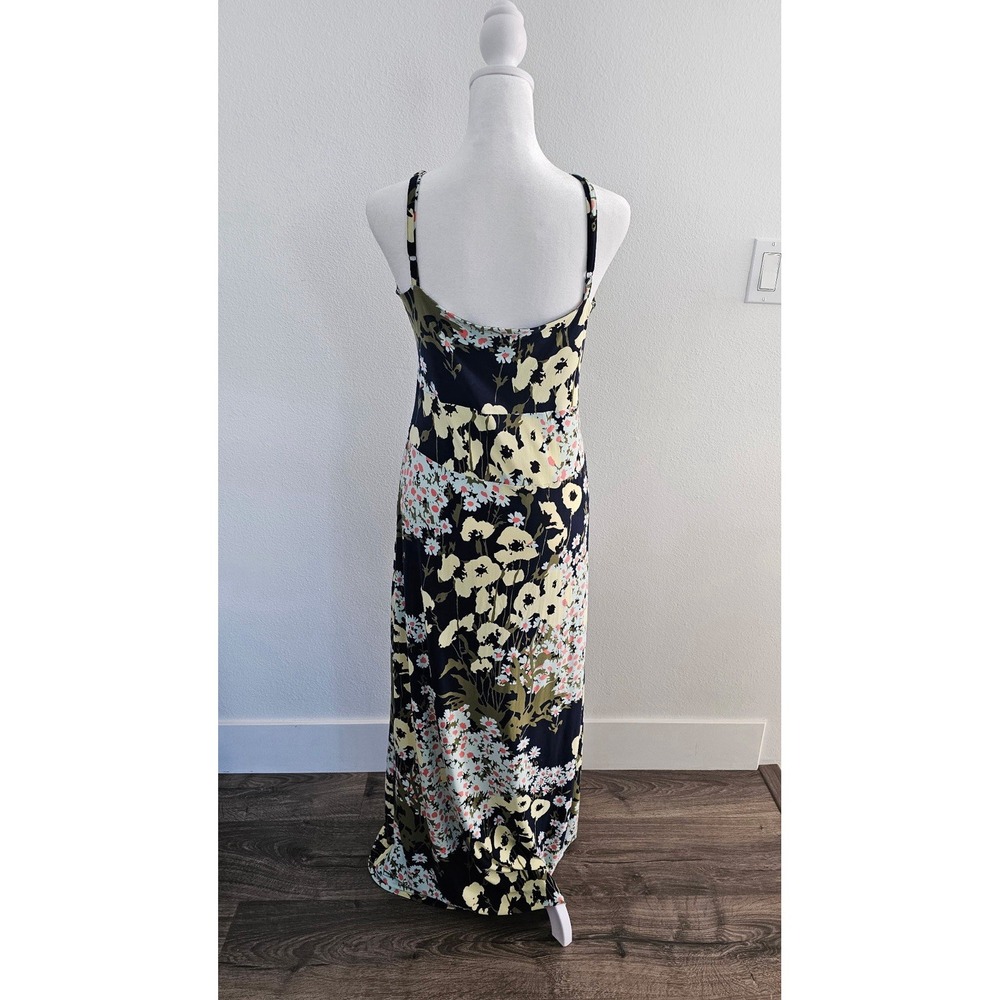 Free People Blue Floral Strappy Maxi Sundress Women's Size L NWOT - Picture 3 of 7